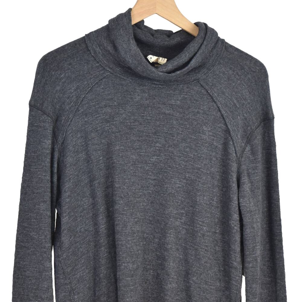 Free People Split Back Cowl Neck Top, large, NWT - Picture 2 of 10